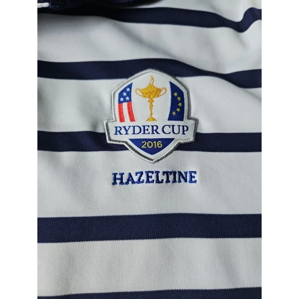 Polo Golf Ralph Lauren Shirt Men's L Ryder Cup Patch 2016 PGA Hazeltine Tailored